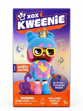 XOX Kweenie Quirky Kweens Mystery Figurine - Blue & Pink